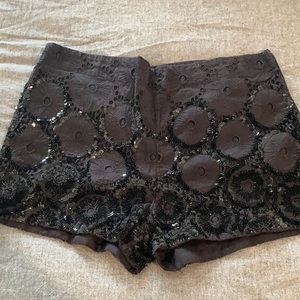 All saints eyelet/sequin shorts